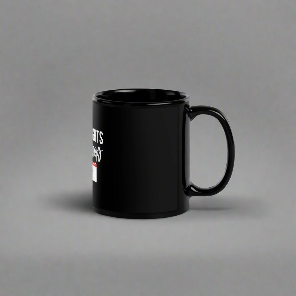 Black Glossy Mug - DESIGNSBYHLH.com