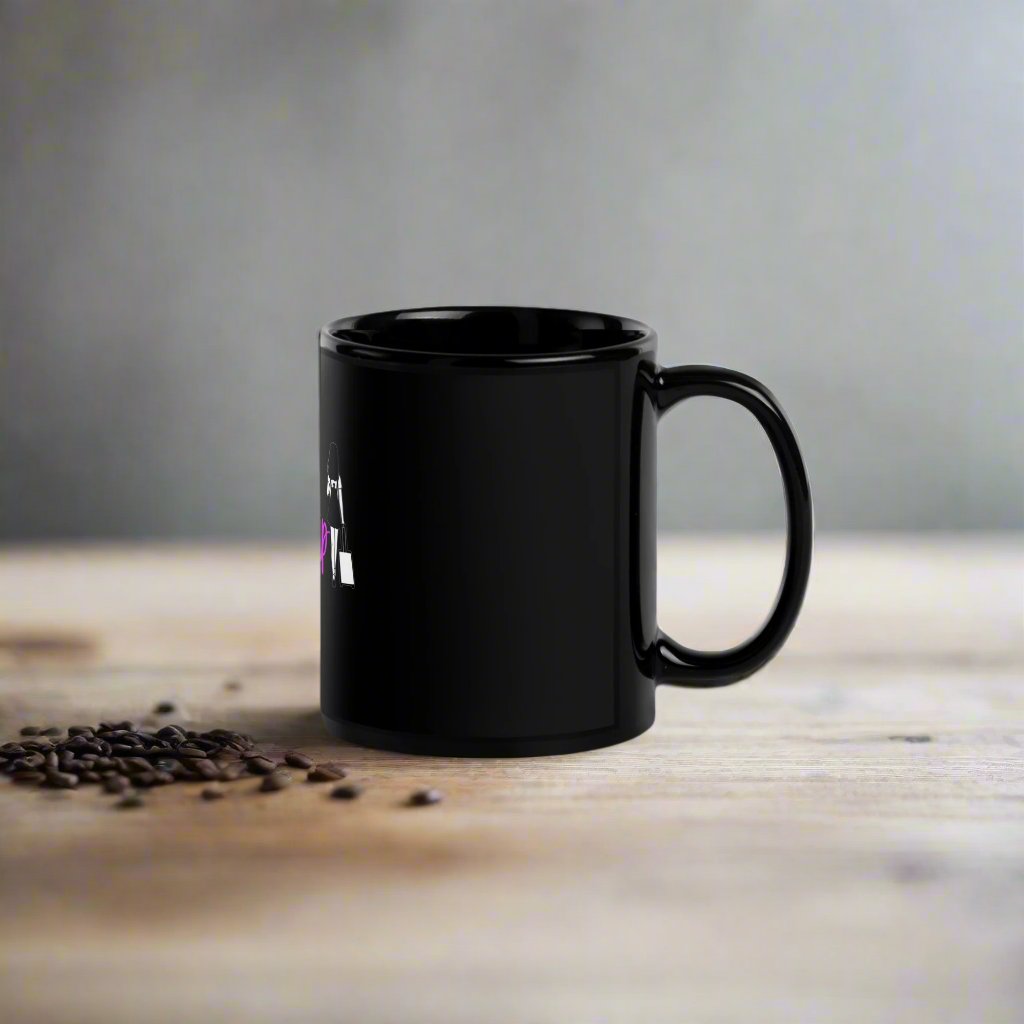 Black Glossy Mug - DESIGNSBYHLH.com