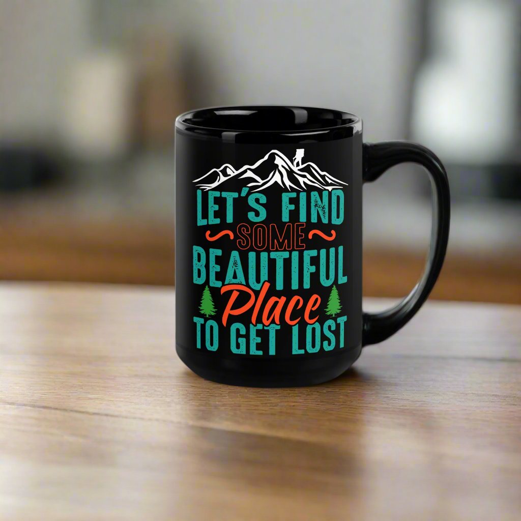 Black Glossy Mug - DESIGNSBYHLH.com