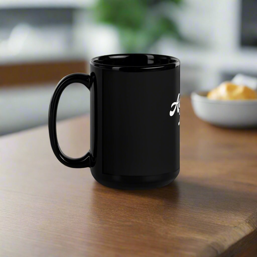 Black Glossy Mug - DESIGNSBYHLH.com